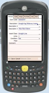screenshot of Assetware Tracking